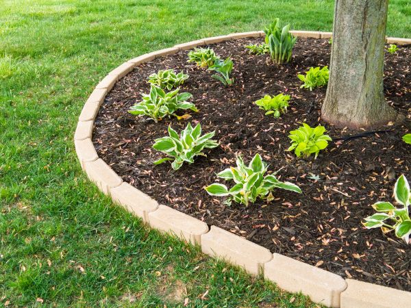 Stone Border Installation in Thousand Oaks